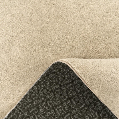 Paco Home Kurzflor Teppich waschbar rutschfest, Beige, 200x280 cm