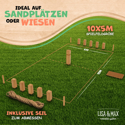 Wikinger Kubb Schweden Schach - Original Turnier FSC-Holz