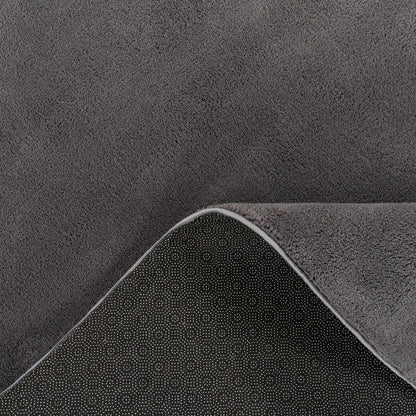 Paco Home Wohnzimmerteppich Kurzflor waschbar Anthrazit 200x280 cm
