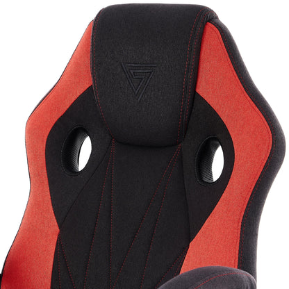 SENSE7 Prism Ergonomischer Gaming Stuhl | Stoff Schwarz-Rot
