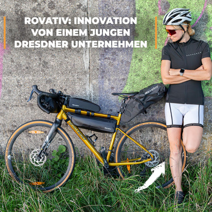 Rovativ Bikepacking-Rahmentasche RRT46, 46 cm, wasserdicht, 3,5 l