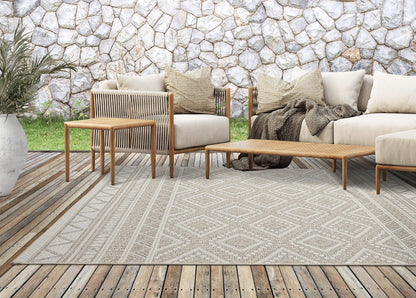 the carpet Calgary Outdoor-Teppich, wetterfest, Beige, 160 x 220 cm