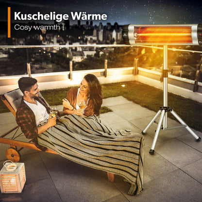 TRESKO Infrarot Heizstrahler 2500W mit Fernbedienung
