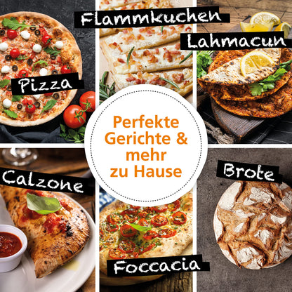 Pimotti Pizzastein aus Schamott 40 x 30 cm für Backofen und Grill