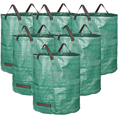 GardenMate Gartensack 272 l, 6er-Set, faltbar, PP-Gewebe 150 g/m² – mit vier Griffen und Verstärkungsring