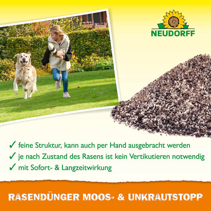 Neudorff RasenDünger Moos- & UnkrautStopp Rasendünger - 18 kg
